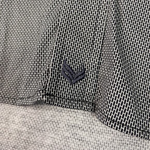 Buttercloth Shirt Mens M Black Regular Fit Long Sleeve Button Up Geometric - Picture 5 of 8